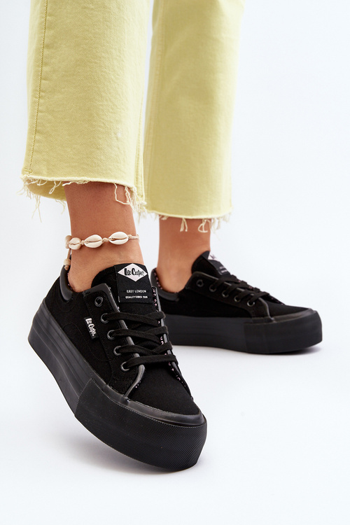 Жіночі кросівки на платформі Lee Cooper LCW-24-31-2180 Чорні