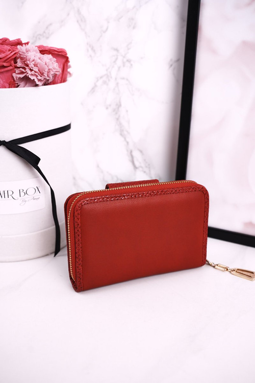 Елегантний жіночий гаманець на блискавці ESLEE Червоний