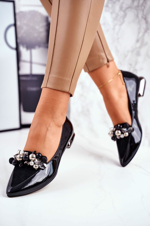 Жіночі балетки Laura Messi Leather Black 2157