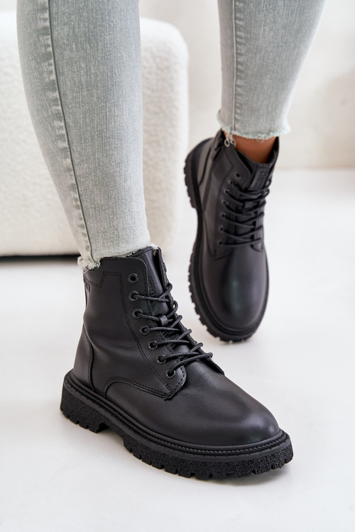Утеплені ботильйони робочі жіночі OO274A126 чорні