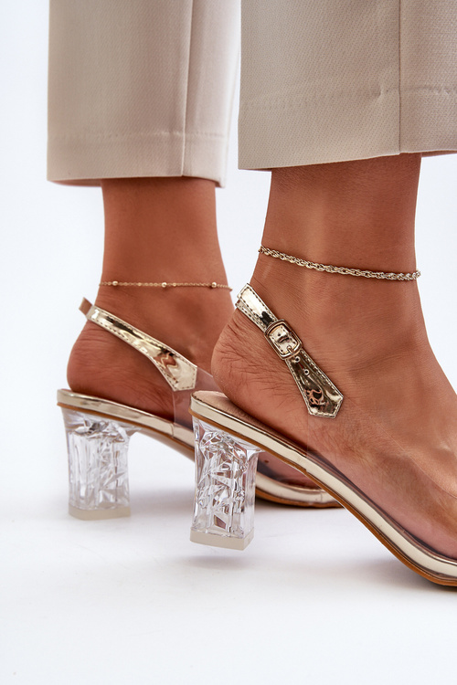 Елегантні босоніжки з прикрасами рожеве золото D&A MR38-444