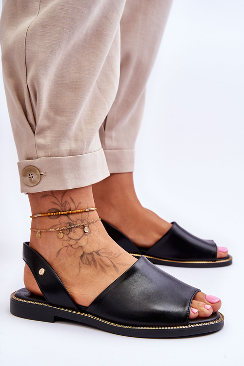 Шкіряні сліпони Black Alivia