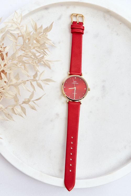 Жіночий годинник зі шкіряним ремінцем Giorgio & Dario GDM230411 Red