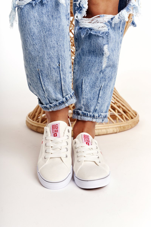 Жіночі кросівки BIG STAR DD274892 біло-червоні