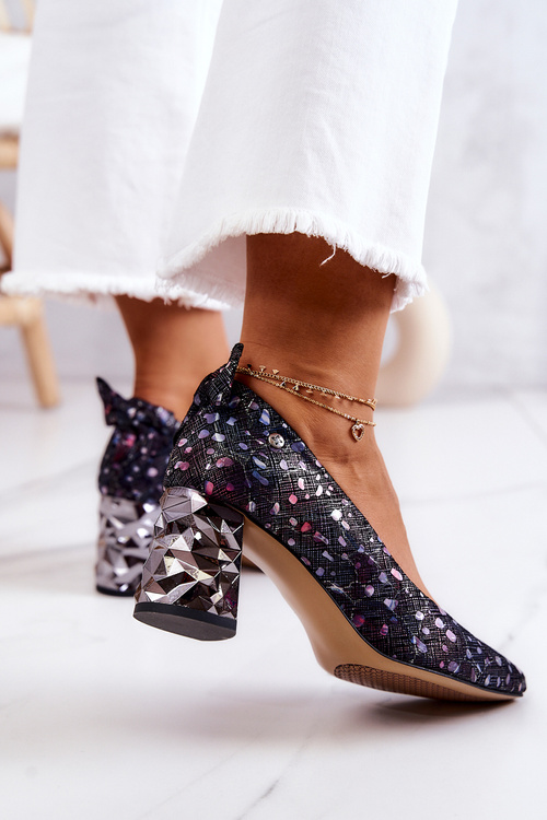 Шкіряні туфлі Maciejka 05334-15 Темно-сині