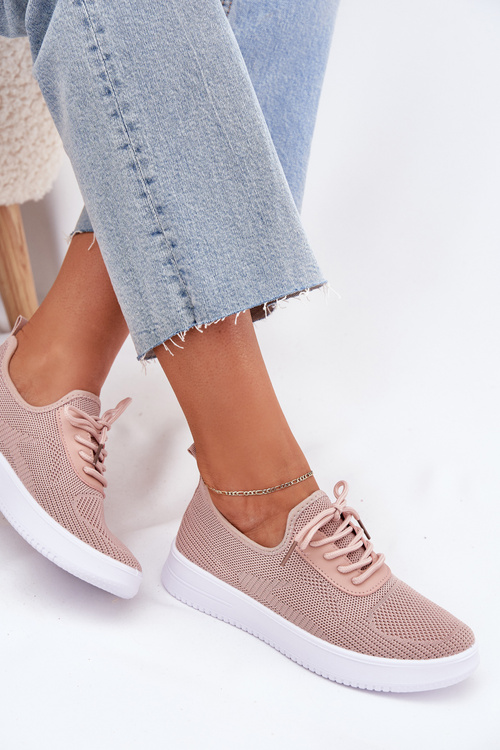 Тканинні Спортивні Черевики На Платформі Жіночі Рожеві Калира