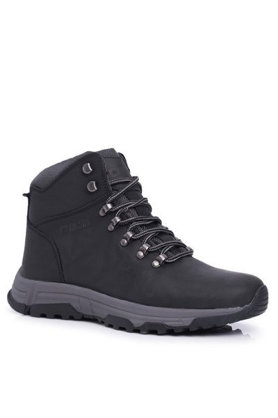 Чоловічі трекінгові черевики шкіряні Big Star Black EE174201