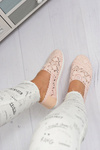 Мереживні жіночі балетки Little Sugar Powder Pink