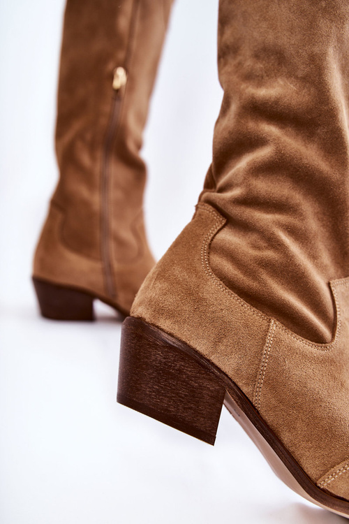 Жіночі черевики на підборах Lewski Shoes 3235 Бежеві