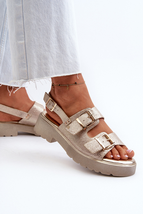 Жіночі босоніжки з пряжками Екошкіра Golden Konanttia