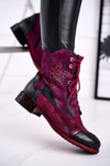 Чоботи жіночі Maciejka Warm Leather Purple 04625-23