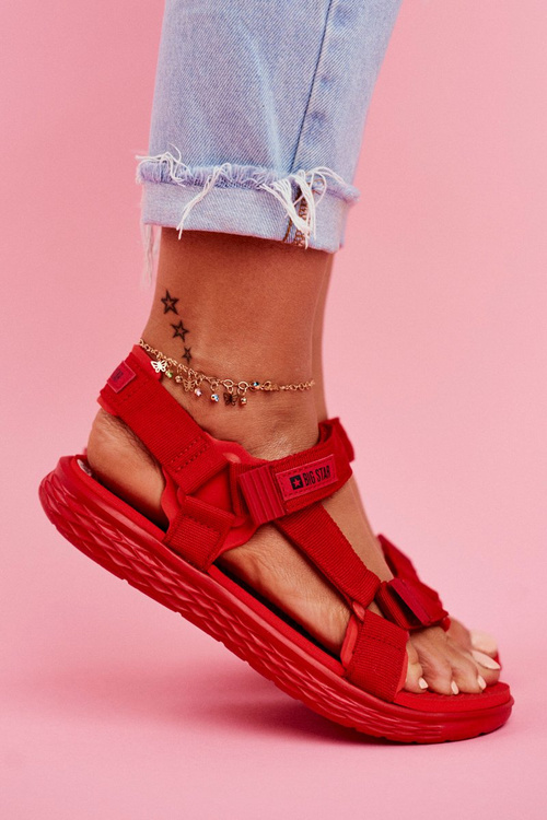 Жіночі босоніжки Big Star Red FF274A602