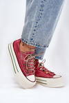 Жіночі Кросівки На Платформі Червоні GOE RR2N4104