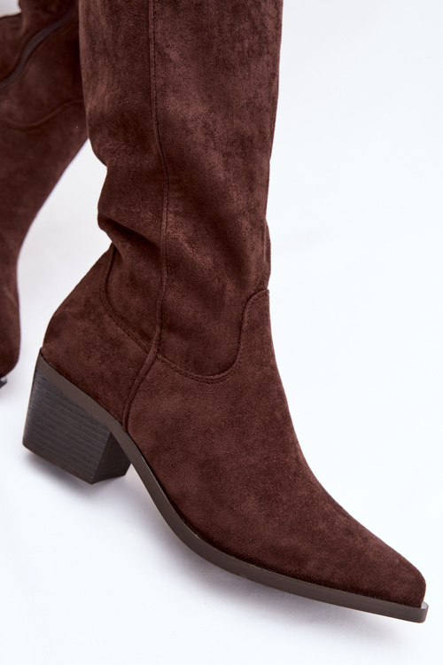 Жіночі ковбойські чоботи Шоколад Jazelle