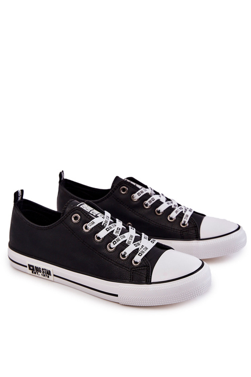 Чоловічі шкіряні кросівки Big Star KK174047 Чорні