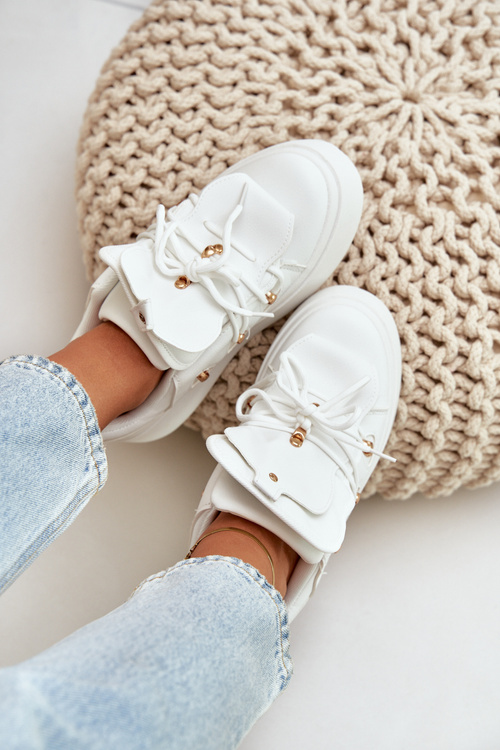 Жіночі Кросівки На Платформі Білі Dolistana