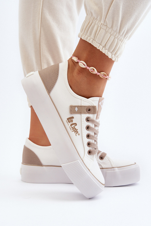 Жіночі тканинні кросівки Lee Cooper LCW-24-31-2198 білі