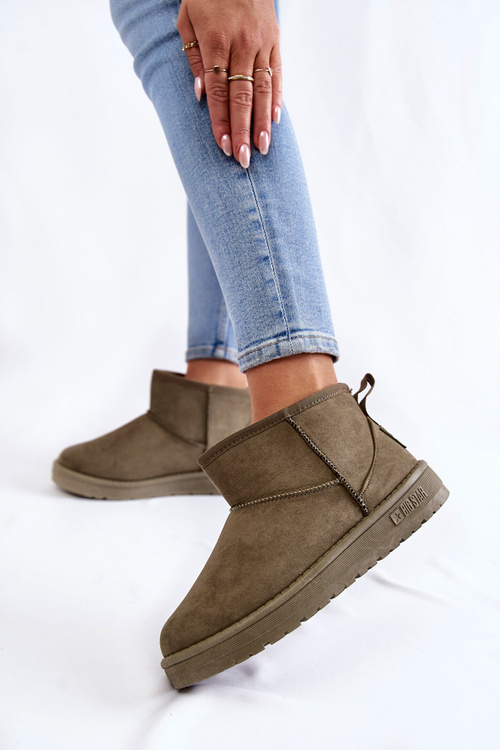 Жіночі теплі зимові черевики Big Star KK274292 Хакі