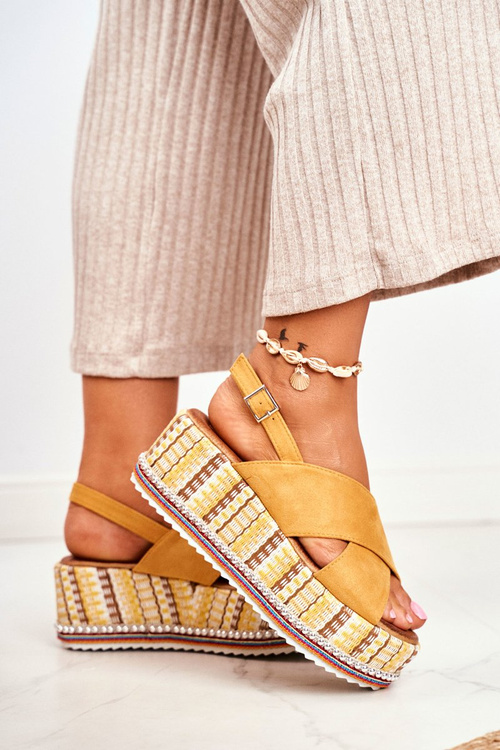 Жіночі босоніжки на еспадрільях Anchor Yellow Sandy