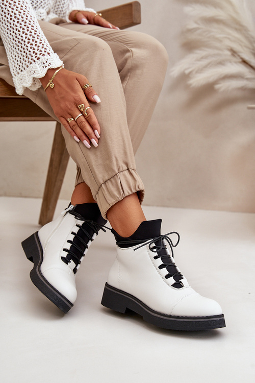 Чоботи жіночі утеплені з еко шкіри бежеві Erisabelle