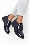 Жіночі броги Oxford Shoes S.Barski 309 Patent Black