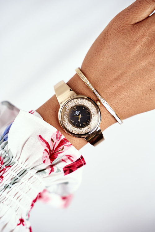 Жіночий годинник Michael John Gold Black Turana