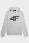 Чоловічий світшот пуловер з капюшоном світло-сірий 4FWMM00TSWSM1464-27M