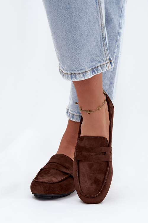 Лофери Мокасини Жіночі Плоскі Темно-коричневі Soreline