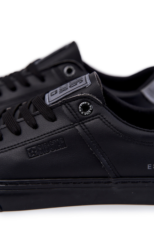Шкіряні чоловічі кросівки Big Star JJ174108 Чорні