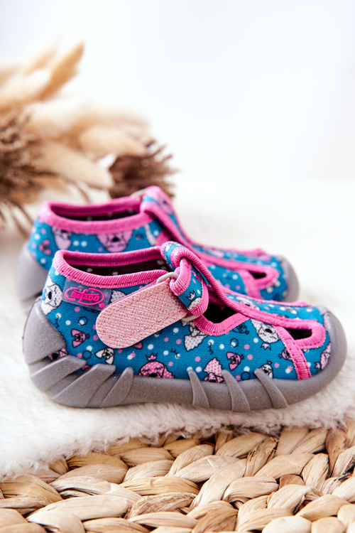 Чоботи Befado Velcro 190P100 Синьо-рожеві