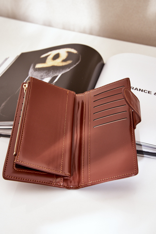Жіночий Гаманець З Еко Шкіри Коричневий Калінесса