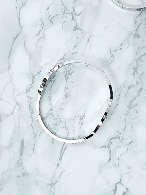 Жіночий сталевий браслет Римські Циркони Цифри Срібло Авіор