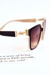 Жіночі сонцезахисні окуляри V120026 Чорно-бежеві