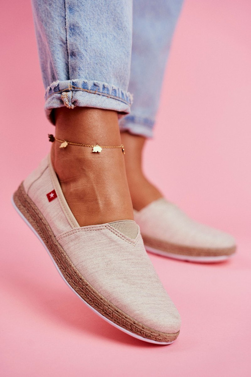 Жіночі еспадрільї Big Star, сліпони, бежеві FF276026