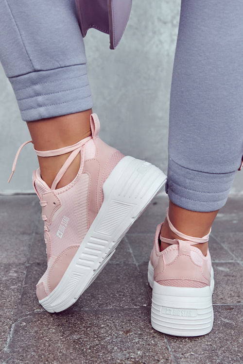 Модні кросівки Спортивне взуття Big Star JJ274595 Рожевий