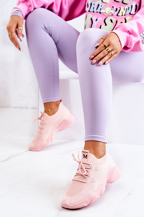 Спортивне взуття Кросівки Тканина рожева Nolene