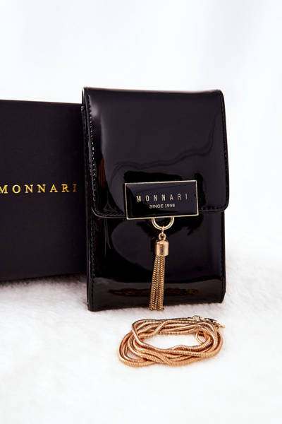 Жіноча сумочка Monnari Laquered BAG5130-M20 Чорна
