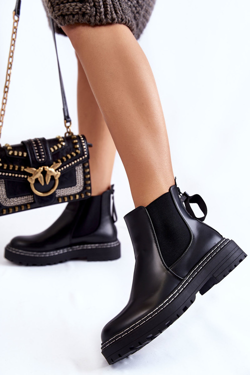 Класичні жіночі чоботи Jodhpur Black Atelio