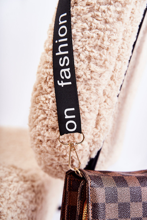 Магніт на гаманець 2в1 картатий коричневий Коста