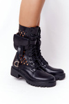 Ажурні чоботи з сумочкою Black Rock Star
