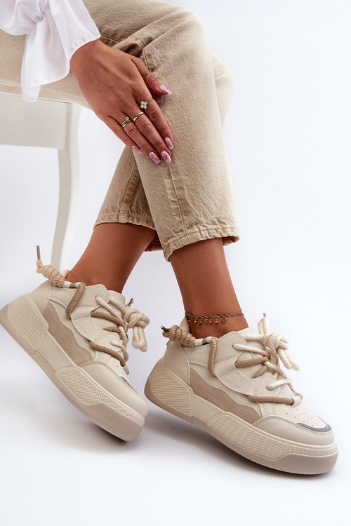 Жіноче спортивне взуття Кросівки бежеві Phyrena