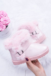 Дитячі утеплені чоботи Trapper Snow Boots з хутром Pink JellyBeans