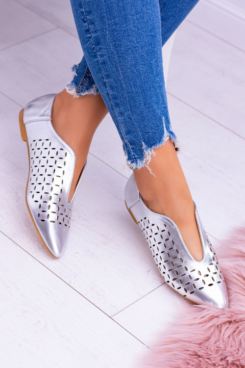 Срібні жіночі напівчеревики Lu Boo Synthia