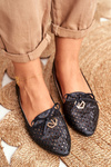 Жіночі ажурні балетки Black Manam