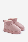 Дитячі зимові черевики утеплені рожеві Nallita