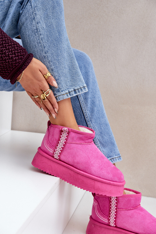 Снігоступи На Платформі З Візерунком Рожеві Udra