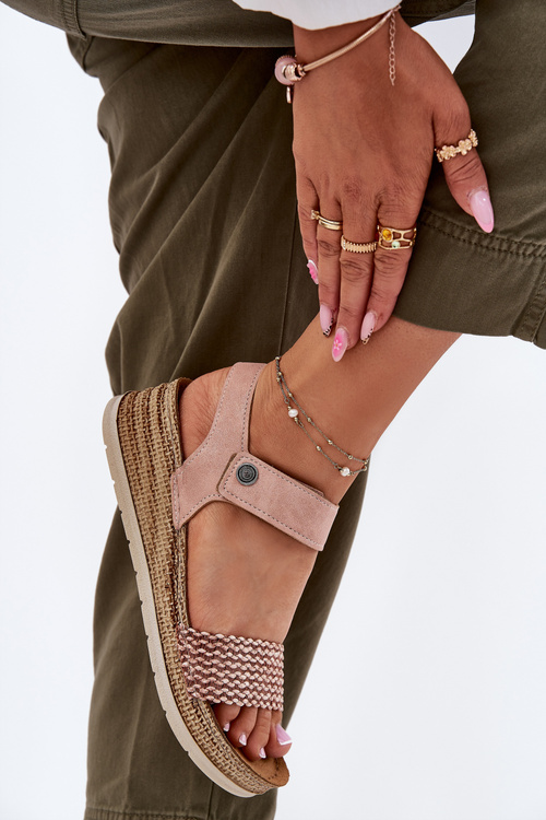 Жіночі Сандалі На Котурі Рожеві Inblu RV000014