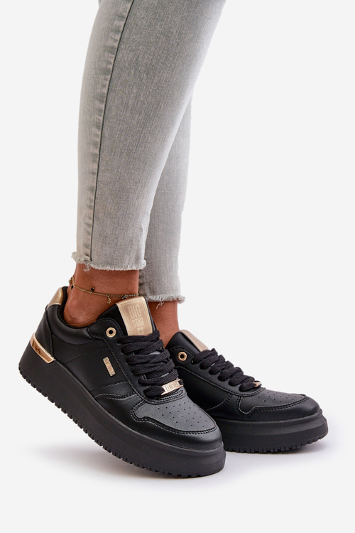 Жіночі кросівки на платформі Big Star OO274758 HI-POLY SYSTEM Чорні