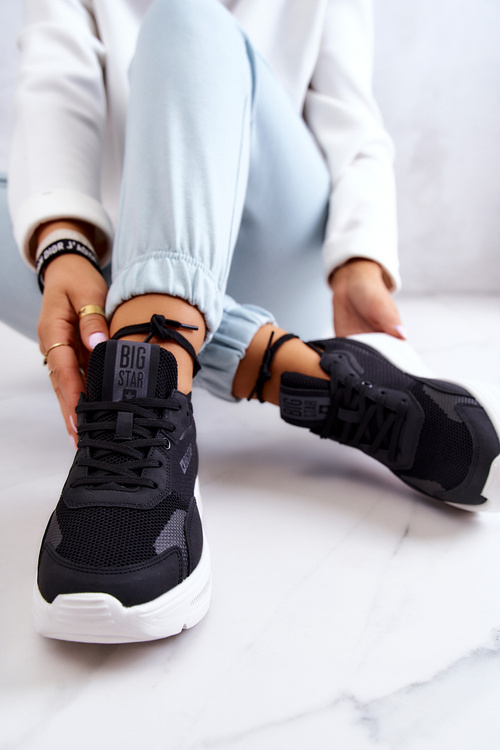 Модні кросівки спортивне взуття Big Star JJ274598 Чорні