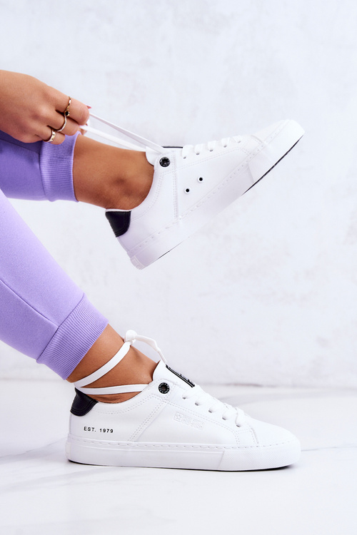 Шкіряні кросівки Big Star JJ274211 біло-чорні